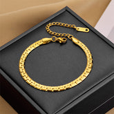 Arzonai Korean style accessories rose gold Cuban titanium steel bracelet women's bracelet fashion trend jewelry hot selling bracelet